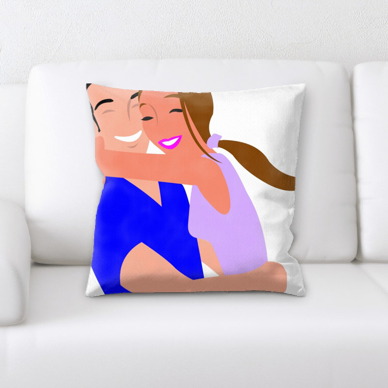 Coussin décoratif couple