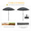 Parasol de 70,9 po Shalie avec contrepoids inclus-1995710761