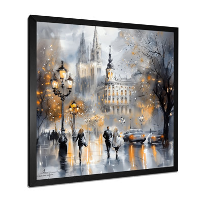 «Vienna City In Winter II - Vienna Wall Art Living Room»