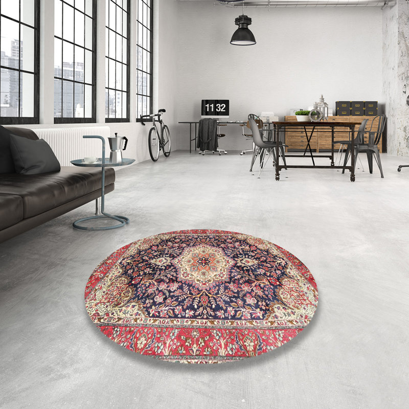 Nermal Oriental Indoor Rug, Round 3'