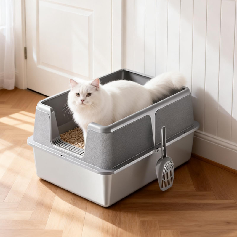 Scoop Holder, Dark Gray/White, 20.5cm H x 51cm W x 71cm D