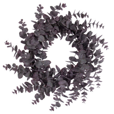 Faux Eucalyptus Plastic 24'' Wreath