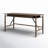 Karra Solid Wood and Real Wood Veneer Writing Desk with Built-In Electrical Outlet