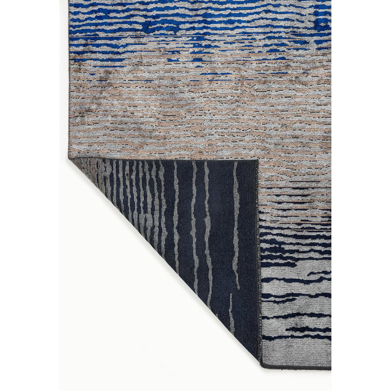 Tapis Modern Modern Wavy Lines, Rectangle 9 pi 10 po x 14 pi