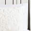 Housse de couette en coton chenille pour lit double / grand, 3 pièces, avec bouton de sécurité et literie à coins arrondis, attaches blanches-116011680-116011682