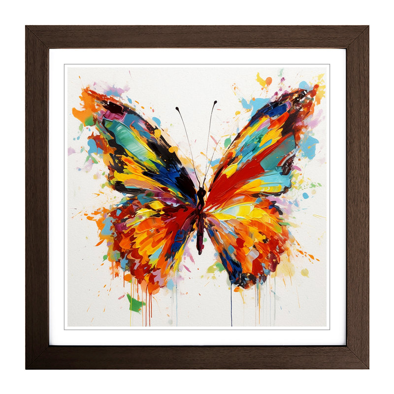 Single Picture Frame Print on Wood, Walnut