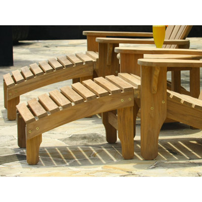 Teak Adirondack Footrest