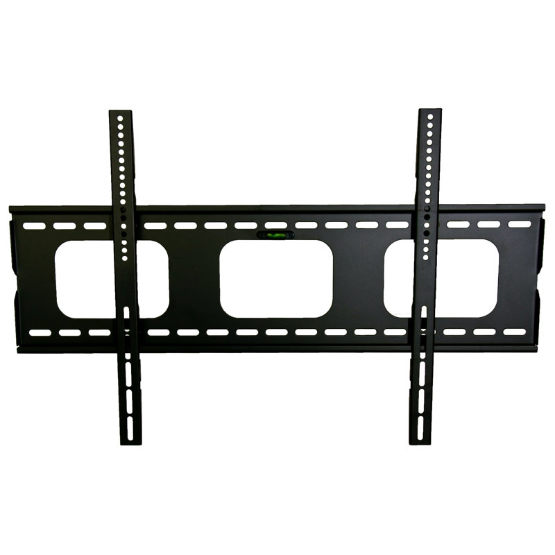 Black Steel Low-Profile TV Wall Mount for 32-60 inch Screens