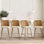 Tabouret de comptoir rembourré 27 po Camili 