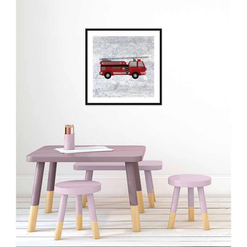 Red 1 Paper Print, Black Box Framed, 26.5" H x 26.5" W x 1.18" D