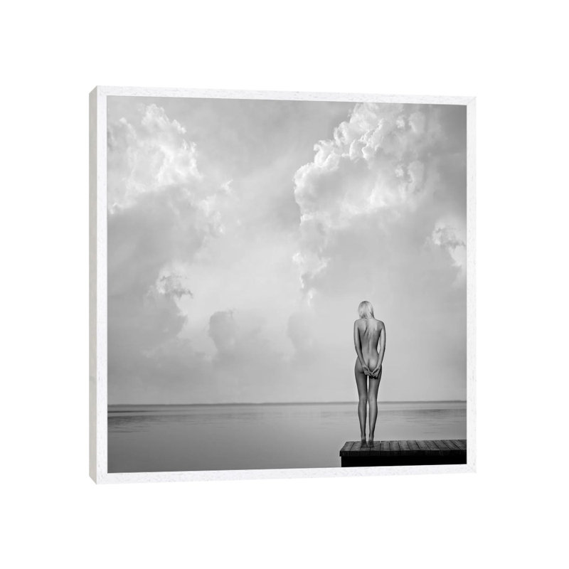 Echospace 1 Piece Wall Art on Canvas, 66.04cm H x 66.04cm W x 3.81cm D, White Floater Framed
