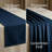 Navy Blue Velvet Table Runner 20"X103" for 8-12 Seater-1 Pc