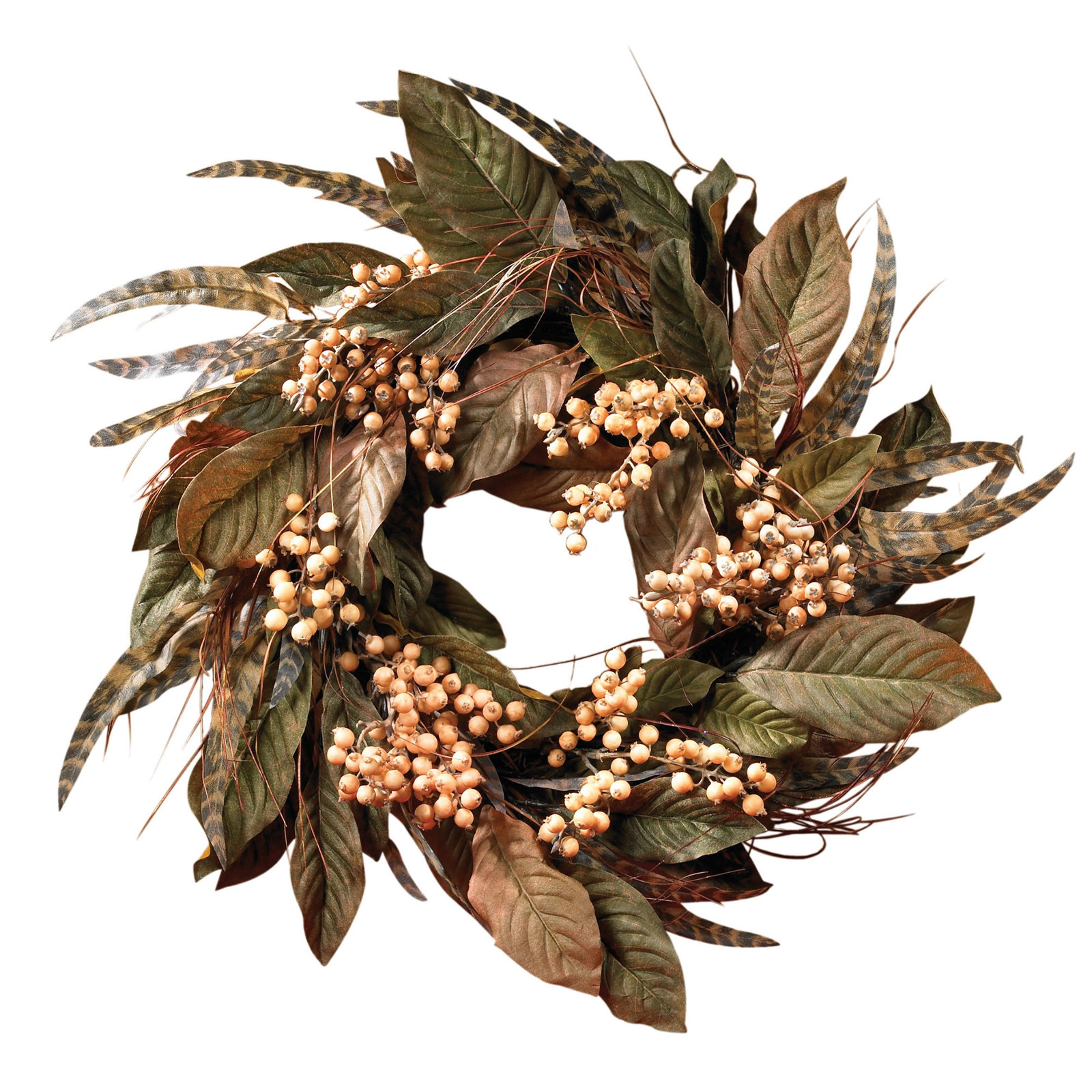 24'' Faux Berry Polyethylene Plastic Wreath