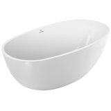 Metro Alamo 58" x 31" Freestanding Soaking Solid Surface Bathtub