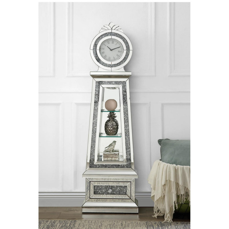 Noralie 63'' H Wood Grandfather Clock