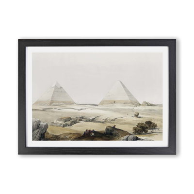 Pyramids of Giza by David Roberts - Framed Print