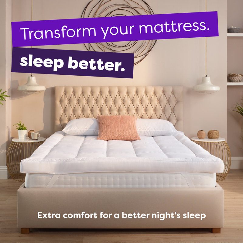 Sleep Soundly Climate Control Extra Deep 10cm Mattress Topper, Double (4'6)