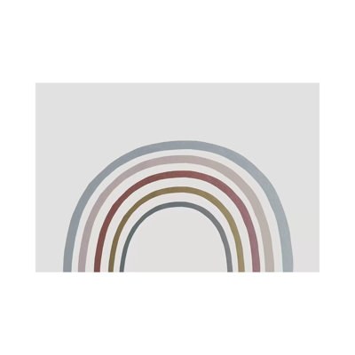 Rainbow Watercolour 1 Piece Wrapped Canvas Wall Art