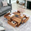 Benthall Floor Shelf Coffee Table with Storage-631268739