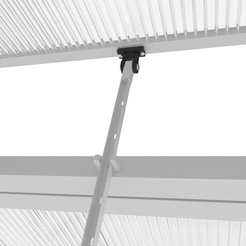 6x9 ft Silver Heavy Duty Walk-In Polycarbonate Greenhouse Tent Aluminum Frame Adjustable Roof Vent Ideal for Backyard and Plant Growing