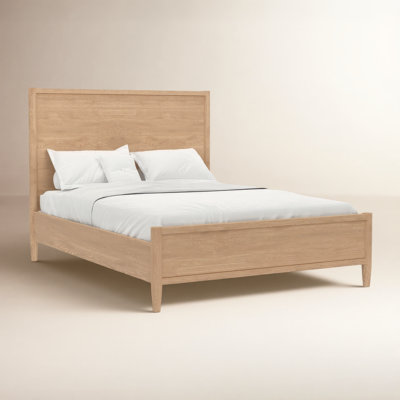 Reece Solid Wood Panel Bed