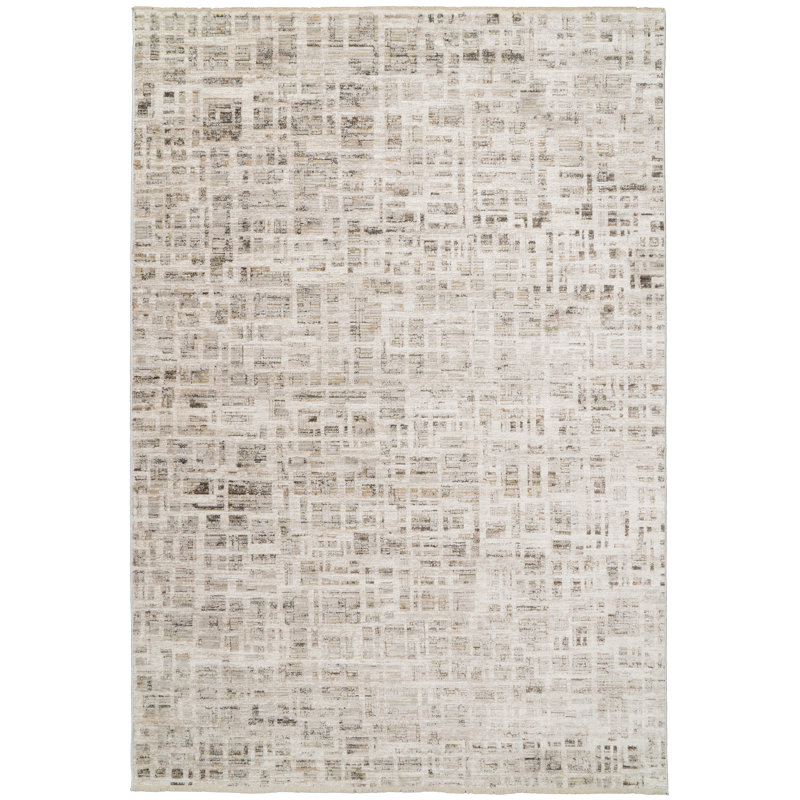 Gadberry 17552-890 BEIGE / GRIS, Rectangle 6 pi 7 po x 9 pi 6 po