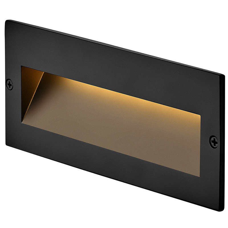 Taper Horizontal 12V Hardwired Integrated LED Landscape Recessed Step Light