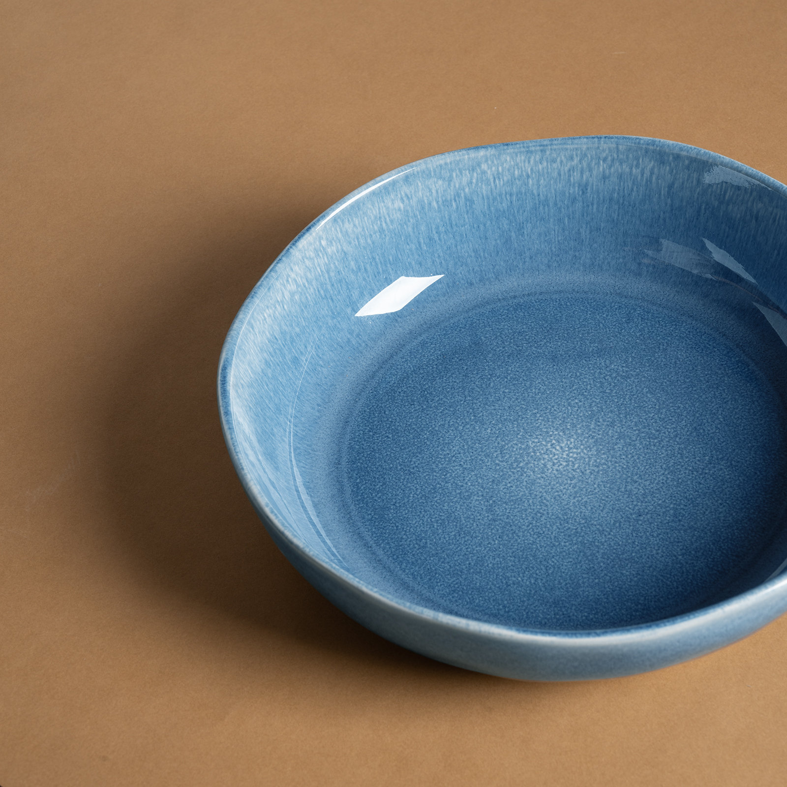 Isobel Stoneware Pasta Bowl, Lagoon Blue