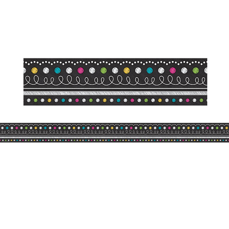 Bordure enroulée en tableau noir
