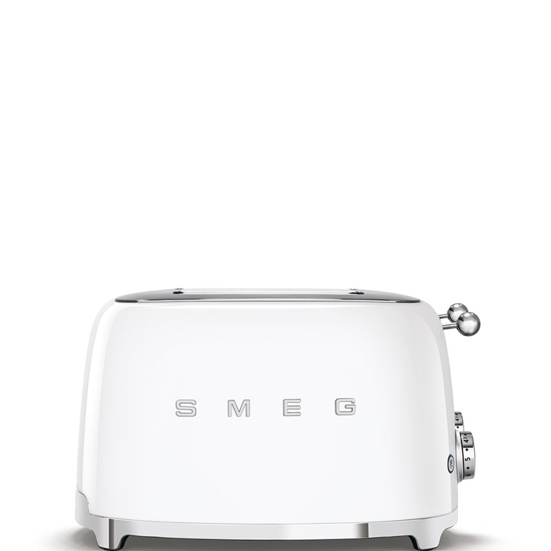 SMEG 50's Retro Style 4x4 Toaster, White