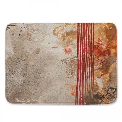 Tapis de salle de bain abstrait