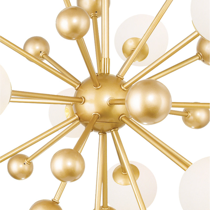 Malyki 11 - Light Sputnik Sphere LED Chandelier, Sun Gold