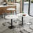 Round Sintered Stone Pedestal Dining Table