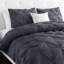 Aspire Homeware High Quality Microfiber Pintuck Design Duvet Cover With Pillowcases-122259710-122259711