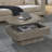 38.6" Lift-Top Gray Coffee Table with Hidden Storage-1036735563