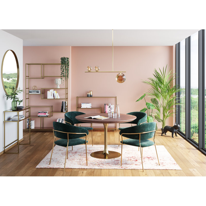 Rectangular Dining Table, Brown, 76cm H x 90cm W x 90cm D