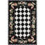 Tapis noir crocheté à la main Bacourt-20542678