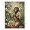 Monkey and Flowers Pattern Woven Base Modern Decorative Machine Washable Area Rug