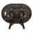 Farmhouse Round Extendable Dining Table With Leaf, Kitchen Table