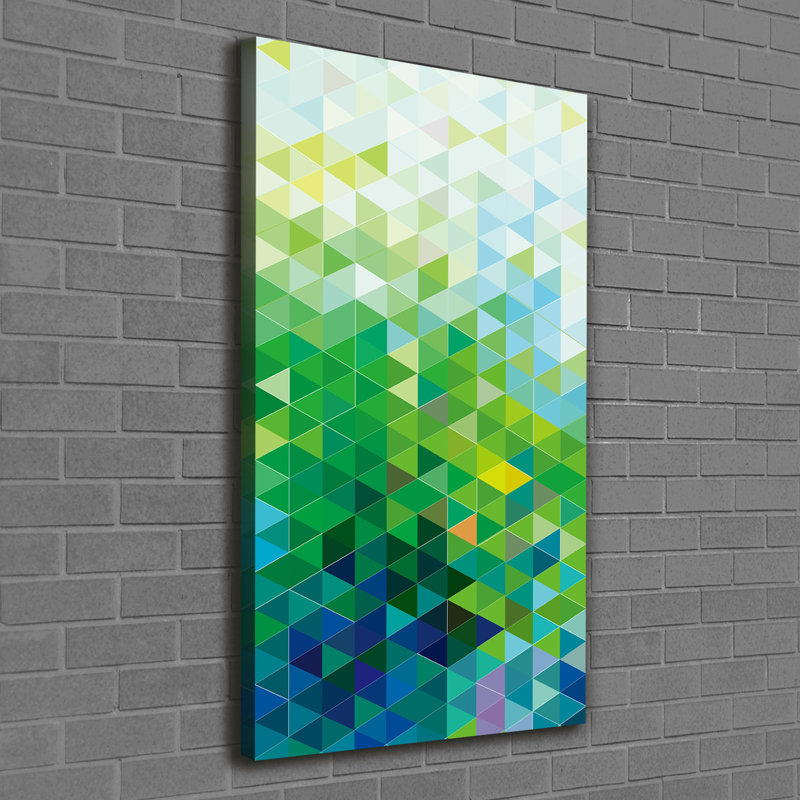 Abstraction Triangles - Wrapped Canvas Print