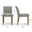 Chaises de salle à manger rembourrées en bois massif l 18,5 po Alesana -540620377