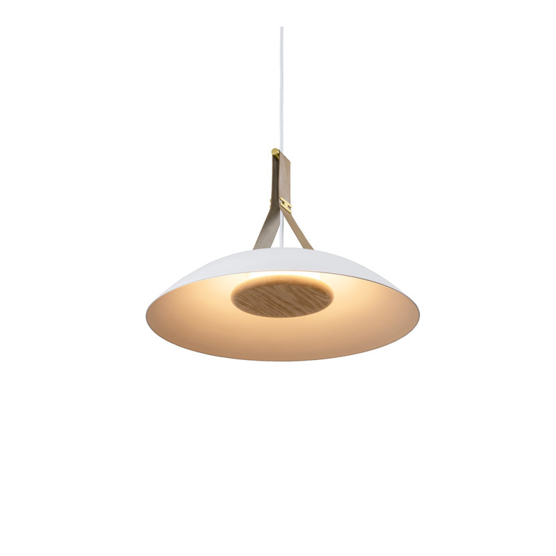 Volo 18" LED Pendant, Tan, White, 2700K