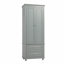 Armoire de rangement haute avec deux tiroirs