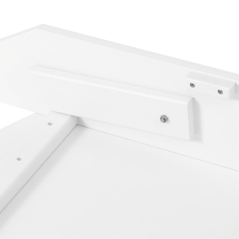 Repose-pieds moderne en poly, Blanc