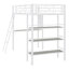 Lit mezzanine élégant en métal avec de multiples fonctionnalités-727813102