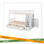Twin Over Full/Twin Bunk Bed, Convertible Bottom Bed, Storage Shelves And Drawers-663330889