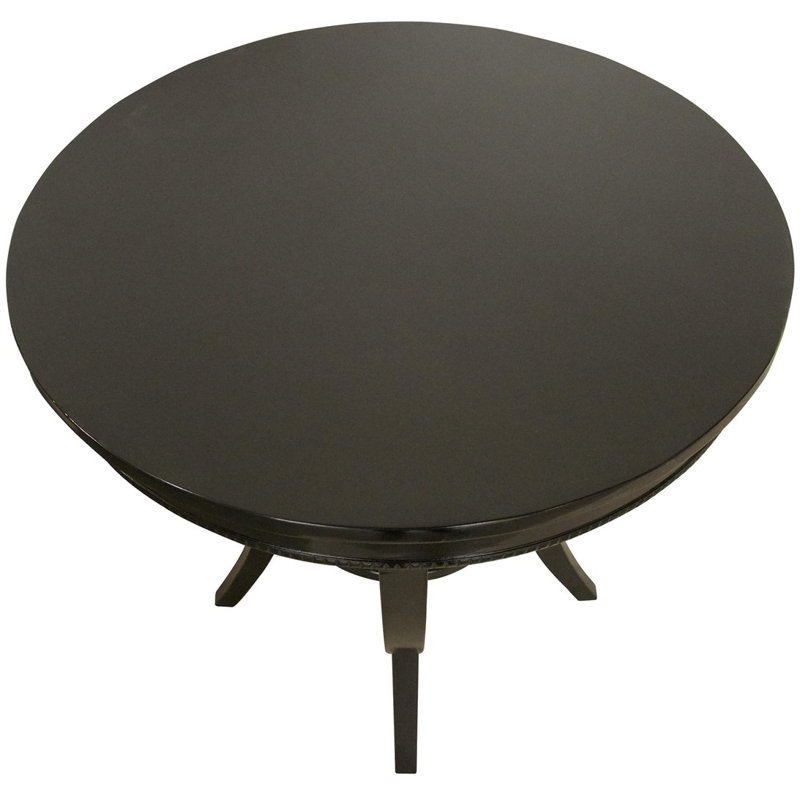 Scheffield Solid Wood End Table, Black