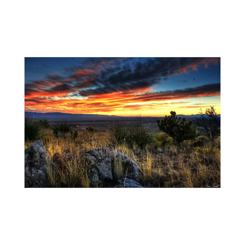 Sunset In The Desert IV - Wrapped Canvas Print, 45.72cm H x 66.04cm W x 1.91cm D