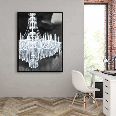 Glam Chandelier Print On Canvas