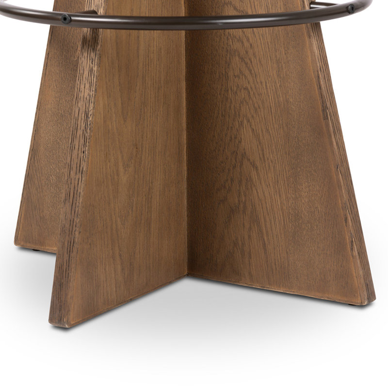 Damon Swivel Stool-Sapphire Khaki-Counter, Bar Stool (31" Seat Height), Brown, Surrey Plum